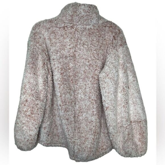 Lululemon Heathered Copper Clay Warmth Restore Sherpa Oversized Pullover M/L - Picture 3 of 11